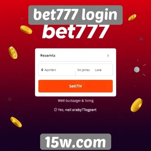 Acessibilidade do site bet777 login para novos usuários
